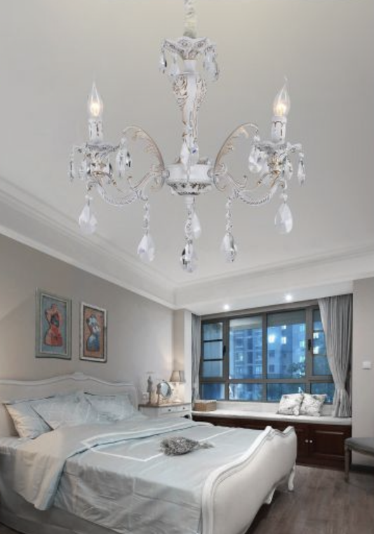 TEKHOME Lampadario Sospeso Design con 3 Luci, Vetro e Finitura Oro, Attacco E14, 40W Max per Lampada, per Interni, Dimensioni 50x50cm (Lampadine Non Incluse) A01-3