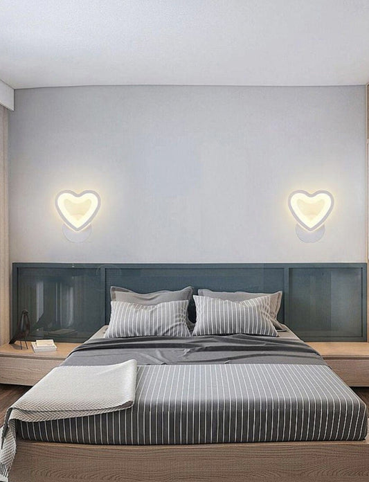 APPLIQUE DA PARETE STILE MODERNO CUORE E28