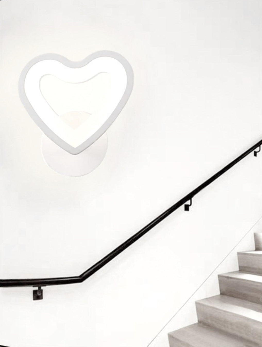 APPLIQUE DA PARETE STILE MODERNO CUORE E28