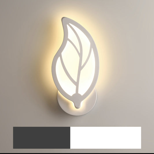 APPLIQUE DA PARETE STILE MODERNO FOGLIA E32