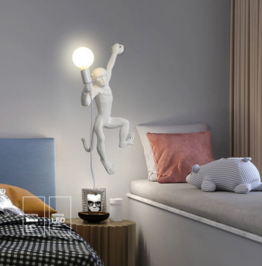 APPLIQUE DA PARETE STILE MODERNO SCIMMIA E44