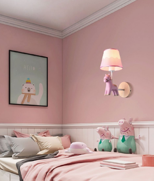 APPLIQUE DA PARETE STILE MODERNO CAVALLINO E49