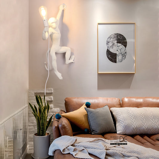 APPLIQUE DA PARETE STILE MODERNO SCIMMIA E44