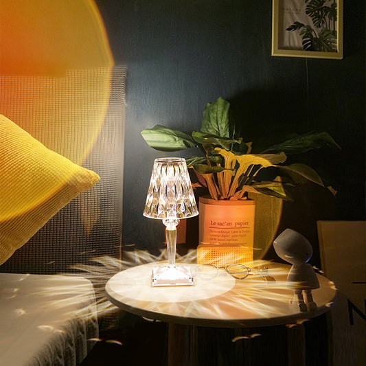 LAMPADA DA TAVOLO MODERNA DIAMANTE TOUCH D17-3C
