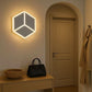 TEKHOME Applique da Parete LED 12W Forma Cubo Geometrico Bianco, Lampada da Muro Moderna 3000K-6500K CCT, Illuminazione Decorativa Interna Camera da Letto e Soggiorno AQ11-3C