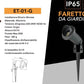 Faretto da Giardino con Picchetto IP65 per Esterno, Attacco GU10, Orientabile, Alluminio, Impermeabile, Ideale per Illuminazione Giardino, Vialetti e Piante – Modello ET-01