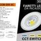 Faretto LED da Incasso Rotondo COB 30W 3100LM, 3 Temperature Colore Selezionabili 3000K 4000K 6500K, Ø240mm, Foro Ø205mm, Fascio 120°, CRI≥80, IP20, 1 Pezzo, COB-205-3C