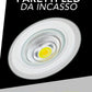 Faretto LED da Incasso Rotondo COB 30W 3100LM, 3 Temperature Colore Selezionabili 3000K 4000K 6500K, Ø240mm, Foro Ø205mm, Fascio 120°, CRI≥80, IP20, 1 Pezzo, COB-205-3C