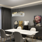 TEKHOME Lampadario a Sospensione Moderno con Cristalli,Lampadario LED Soffitto, 45W 3600LM o 35W 2800LM, Luce Fredda 8000K, Acciaio Inox e Cristallo, per Soggiorno Camera da LettoB77B78