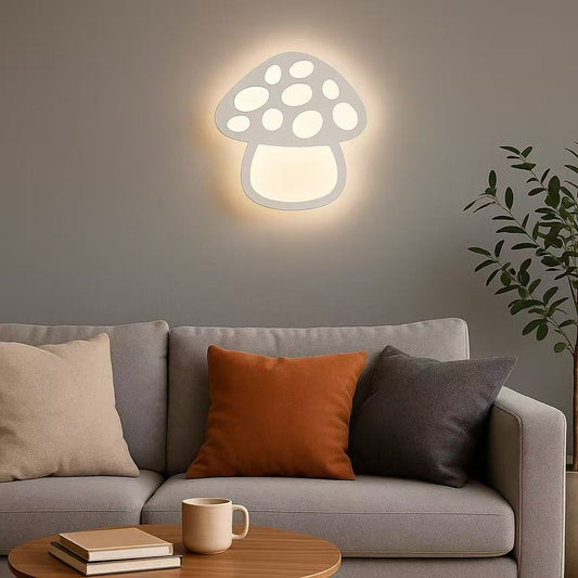 TEKHOME Applique da muro LED 9W a forma di fungo, luce regolabile 3000K-6500K, lampada decorativa per cameretta, soggiorno e camera da letto AQ26-B3C