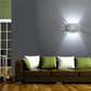TEKHONE Applique da Parete in Gesso Decorativa, Lampada da Muro Bianco con Effetto Luce Puntinato, Attacco G9, Design Moderno per Soggiorno e Camera da Letto – GS-E42