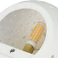 TEKHONE Applique da Parete in Gesso Decorativa, Lampada da Muro Bianco con Effetto Luce Puntinato, Attacco G9, Design Moderno per Soggiorno e Camera da Letto – GS-E42