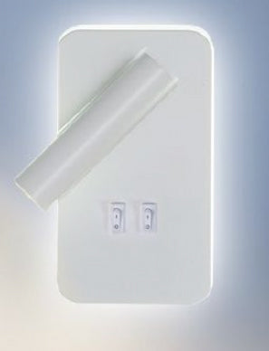 TEKHOME Applique da Parete LED 6W con Interruttore, Lampada da Comodino Orientabile, Luce 3000K-6500K Design Moderno in Alluminio, per Camera da Letto e SoggiornoE20
