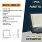 Faretto LED da Esterno IP66 GN116 – 30W / 50W / 100W / 200W, CCT Switch 3000K 4000K 6500K, Faro LED Impermeabile, Corpo in Alluminio, Luce Potente per Giardino Cortile Garage