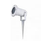 Faretto da Giardino con Picchetto GU10 IP65 60W, Lampada da Terra per Esterni in Alluminio, Orientabile, per Giardino, Vialetto, Terrazza – Nero/Grigio/Bianco ES12