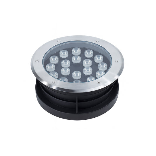 Faretto da Incasso a Terra LED IP67, 3W-18W 3000K/4000K/6500K, Lampada da Terra da Esterno in Alluminio e Vetro Temperato, per Giardino, Vialetto, Piscina, Terrazza ES08