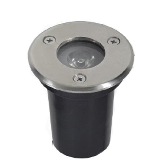 Faretto da Incasso a Terra LED IP65 1.5W 120LM, Lampada da Terra da Esterno in Alluminio e Vetro Temperato Ø65mm– ES07