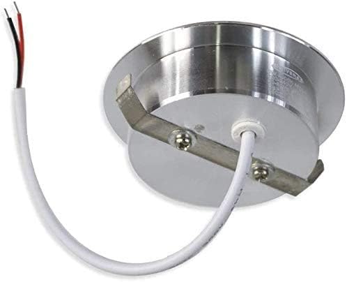 TEKHOME 3PZ Lampadina da Soffitto LED 3W Ø70mm, 240LM, CRI≥80, Alluminio+PC, IP20, Foro Ø55mm, Angolo 120°, — Bianco o Argento, 3000K/4000K/6500K P60