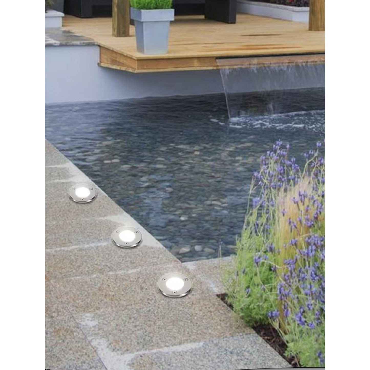 Faretto da Incasso a Terra LED IP65 1.5W 120LM, Lampada da Terra da Esterno in Alluminio e Vetro Temperato Ø65mm– ES07