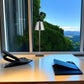 Lampada da Tavolo Ricaricabile LED  – Senza Fili, 3 Temperature di Colore, Dimmerabile Touch, USB, Moderna per Ristorante, Camera, Comodino D27-3C