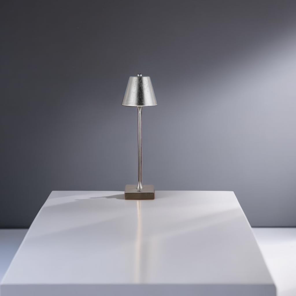 Lampada da Tavolo Ricaricabile LED  – Senza Fili, 3 Temperature di Colore, Dimmerabile Touch, USB, Moderna per Ristorante, Camera, Comodino D27-3C