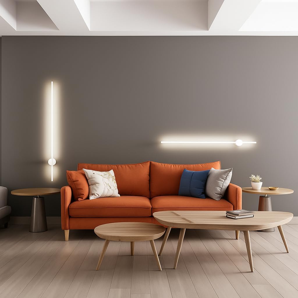 Applique LED 12W CCT 3000K-4000K-6500K, Lampada da Parete Moderna Interno, Luce Calda Naturale Fredda, IP20, Nero/Bianco AQ22