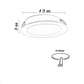 TEKHOME 3PZ Lampadina da Soffitto LED 3W Ø70mm, 240LM, CRI≥80, Alluminio+PC, IP20, Foro Ø55mm, Angolo 120°, — Bianco o Argento, 3000K/4000K/6500K P60