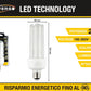 Lampadine LED E27 24W, Confezione da 6 Pezzi, 2160LM, 3000K Luce Calda, Lampadina LED a Mais, Fascio Luminoso 360°, CRI>80, Basso Consumo Energetico, Non Dimmerabile, Modello 4U-04TC