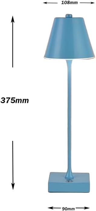 Lampada da Tavolo Ricaricabile LED  – Senza Fili, 3 Temperature di Colore, Dimmerabile Touch, USB, Moderna per Ristorante, Camera, Comodino D27-3C