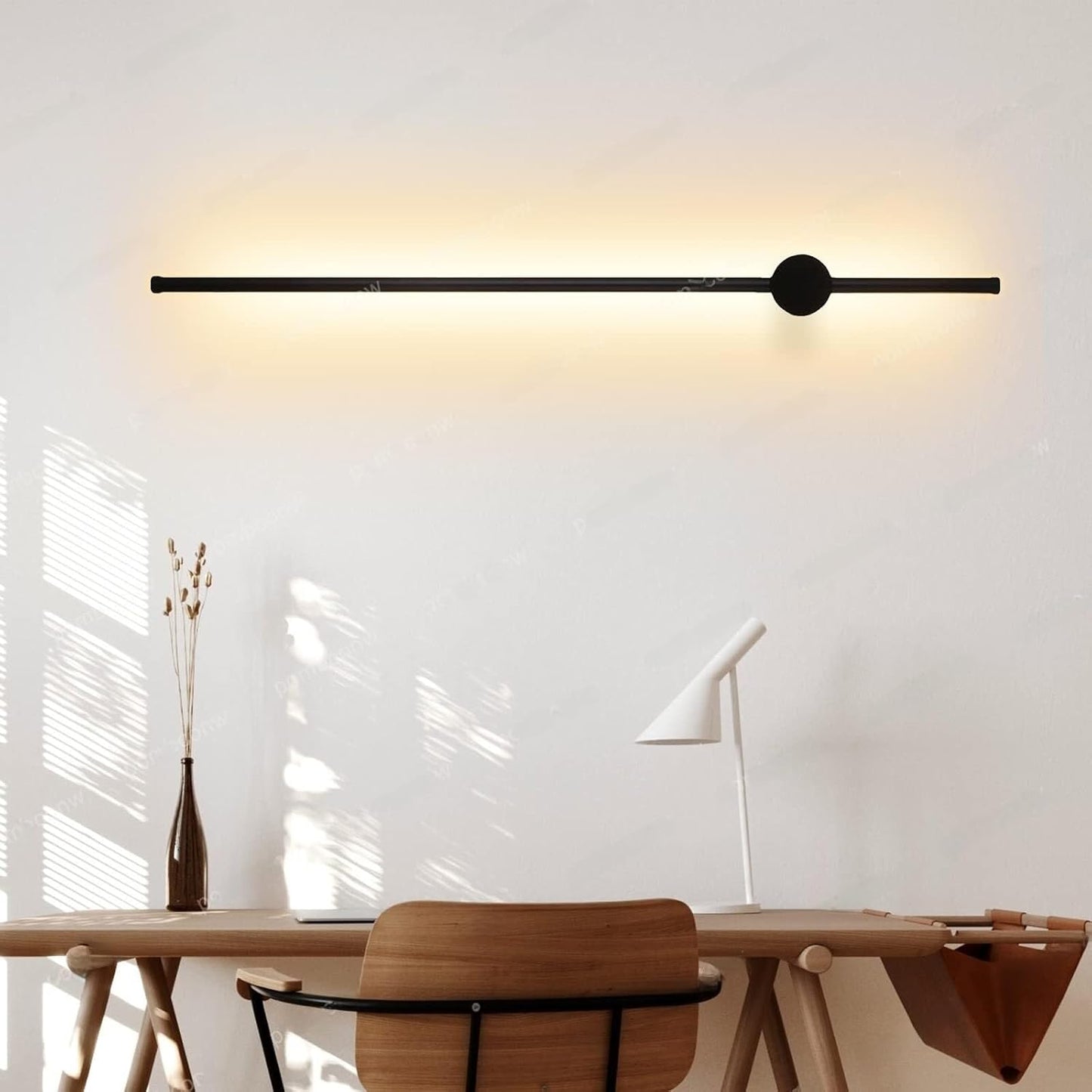 Applique LED 12W CCT 3000K-4000K-6500K, Lampada da Parete Moderna Interno, Luce Calda Naturale Fredda, IP20, Nero/Bianco AQ22