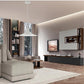 Lampadario A Sospensione Stile Contemporaneo in Metallo Decorativo Luce E27 B98