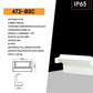 Applique LED da Esterno 21W IP65 CCT-Switch 3000K-4000K-6500K, Lampada da Parete Moderna in Alluminio e Vetro, Impermeabile per Facciata, Giardino e Balcone 472