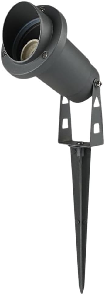 Faretto da Giardino con Picchetto IP65 per Esterno, Attacco GU10, Orientabile, Alluminio, Impermeabile, Ideale per Illuminazione Giardino, Vialetti e Piante – Modello ET-01