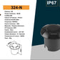 Faretto da Incasso da Terra LED IP67 1W per Esterno, Corpo Nero, Ultra Resistente, Illuminazione per Giardino, Scale, Percorsi – 360° Fascio Luminoso-324