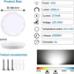 TEKHOME LAMPADARIO DA SOFFITTO LED Ø500mm, 60W, CCT 3000K-6500K, Copertura Puntinata, Controllo 2.4G, Luce a Tre Colori C62-3C