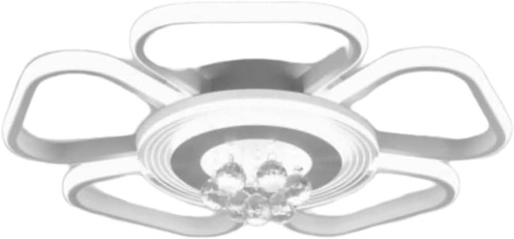 EKHOME Plafoniera led 50 watt a forma di fiore con pendenti in acrilico lampadario da soffitto lampada moderna bianca a luce fredda 6500k calda 3000k naturale 4000k C42