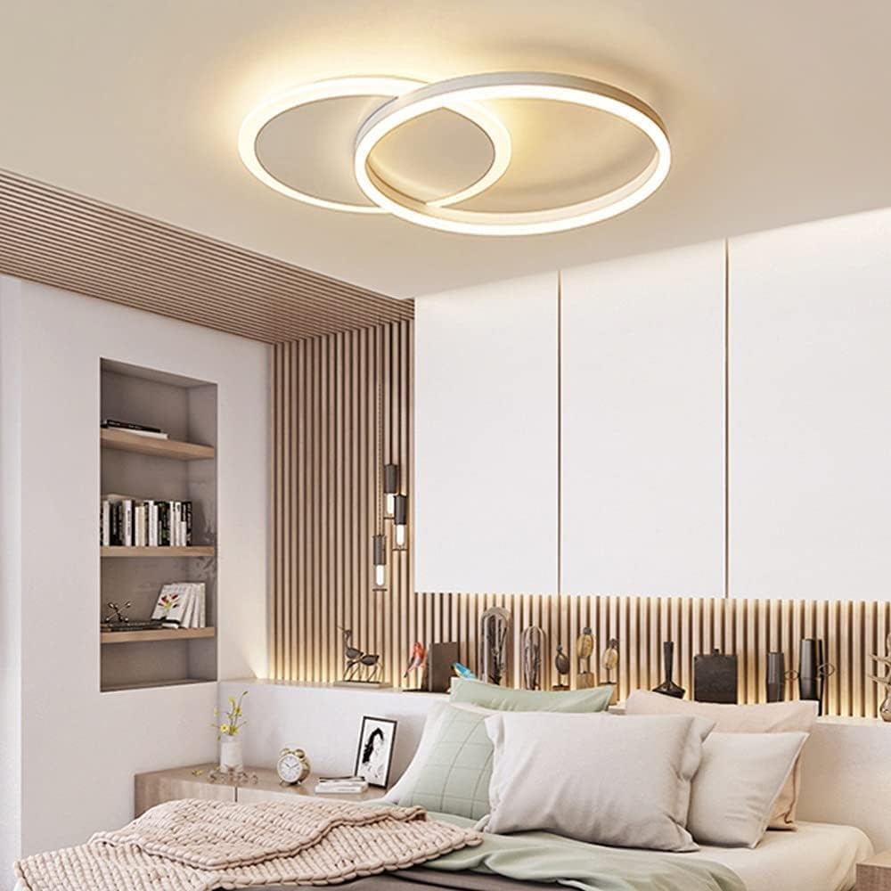 TEKHOME Lampada da Soffitto LED Rotonda 37W, 2960LM, 3 Temperature di Colore Selezionabili, CRI≥80, IP20, Moderna, per Camera, Cucina, Corridoio, Bianco C32-3C