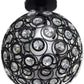 TEKHOME Lampadario da Soffitto a Sfera in Cristallo, Attacco E27, Nero e Bianco, Senza Lampadina, Stile Moderno, per Camera da Letto, Soggiorno, Corridoio, Ø28cm C23