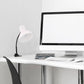 Lampada da Tavolo con Pinza – Attacco E27, Braccio Flessibile 40 cm, Metallo, Luce Direzionabile, Max 60W – Studio, Scrivania, Cameretta D21