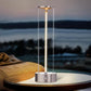 Lampada da Tavolo LED Ricaricabile 3W – Lume Senza Fili 2200K Luce Calda, Touch Control, USB, Design Moderno in Alluminio e Acrilico – Uso Interno D39