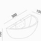 TEKHONE Applique da Parete in Gesso Bianca, Lampada da Muro Design Moderno, Luce Indiretta Up & Down, Attacco R7S, Verniciabile per Interni – GS-E72