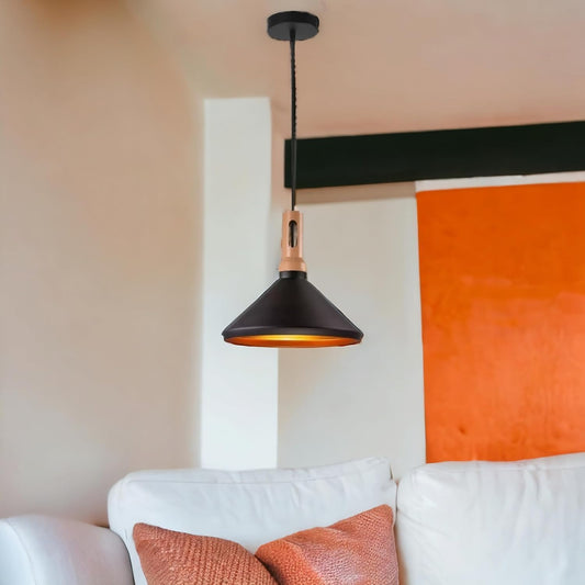 Lampadario da soffitto a sospensione con attacco E27 (lampadina non inclusa) moderno industriale A92