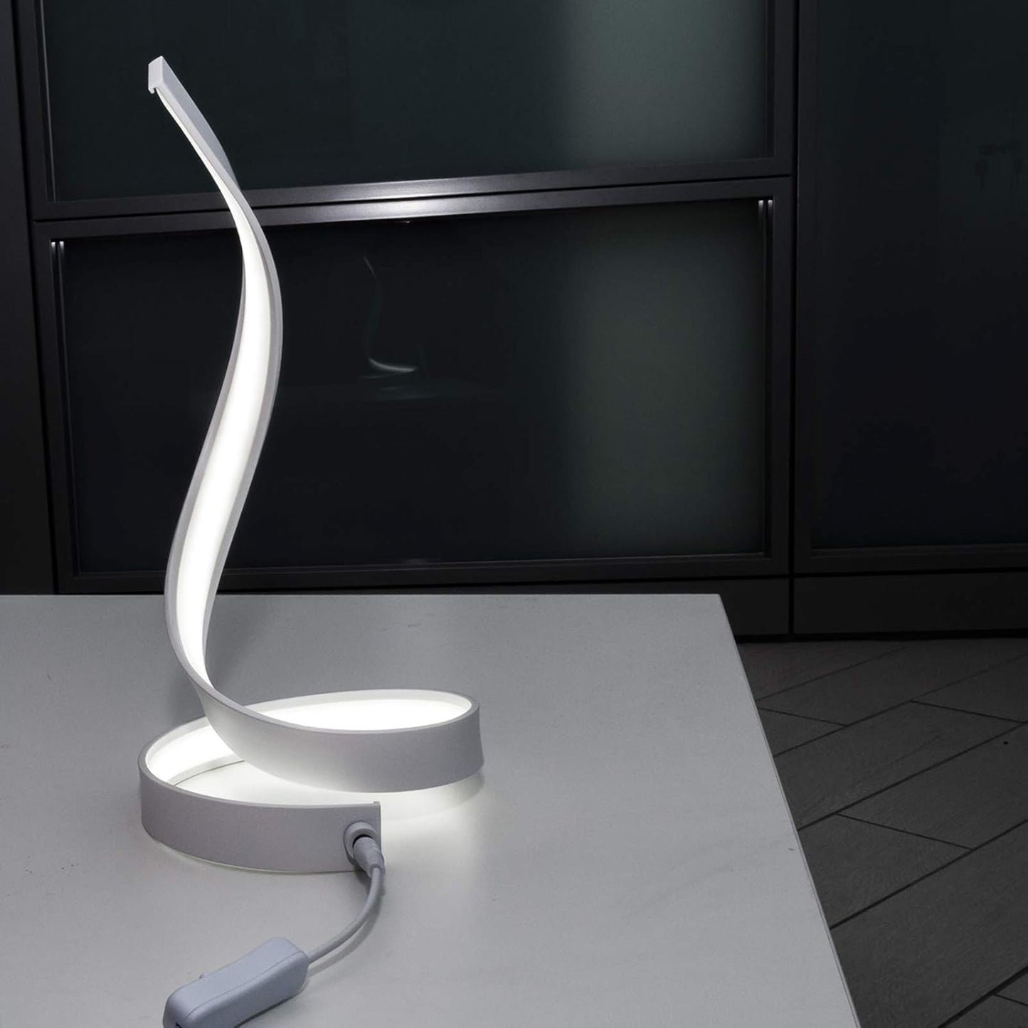 Lampada da Tavolo LED Design Moderno, 12W 840LM, Luce Calda/Naturale/Fredda, Lampada Comodino per Camera da Letto e Soggiorno- D05