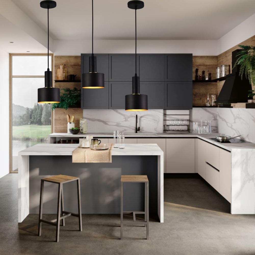 Lampadario a sospensione E27 lampada pendente minimal per cucina isola snack A22
