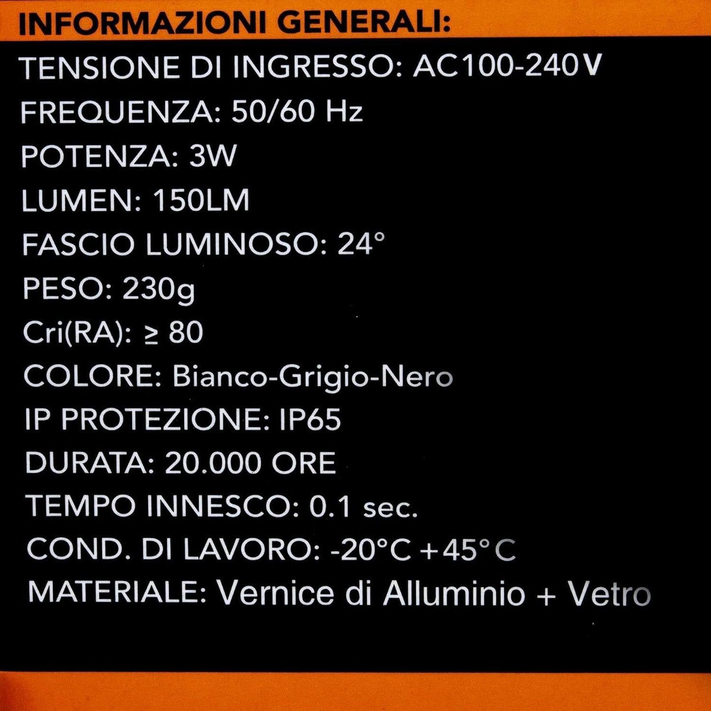 Segnapasso da Incasso LED 3W IP65 CCT-Switch – Lampada da Parete per Scale e Corridoi, Luce Selezionabile 3000K-6500K, Alluminio e Vetro, Impermeabile da Esterno e Interno ES49