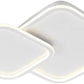 TEKHOME Plafoniera da soffitto a led 58 watt due quadrati lampadario cct tre colorazioni da 3000k a 6500k ideale per soggiorno, camera da letto, cucina e studio C59 (