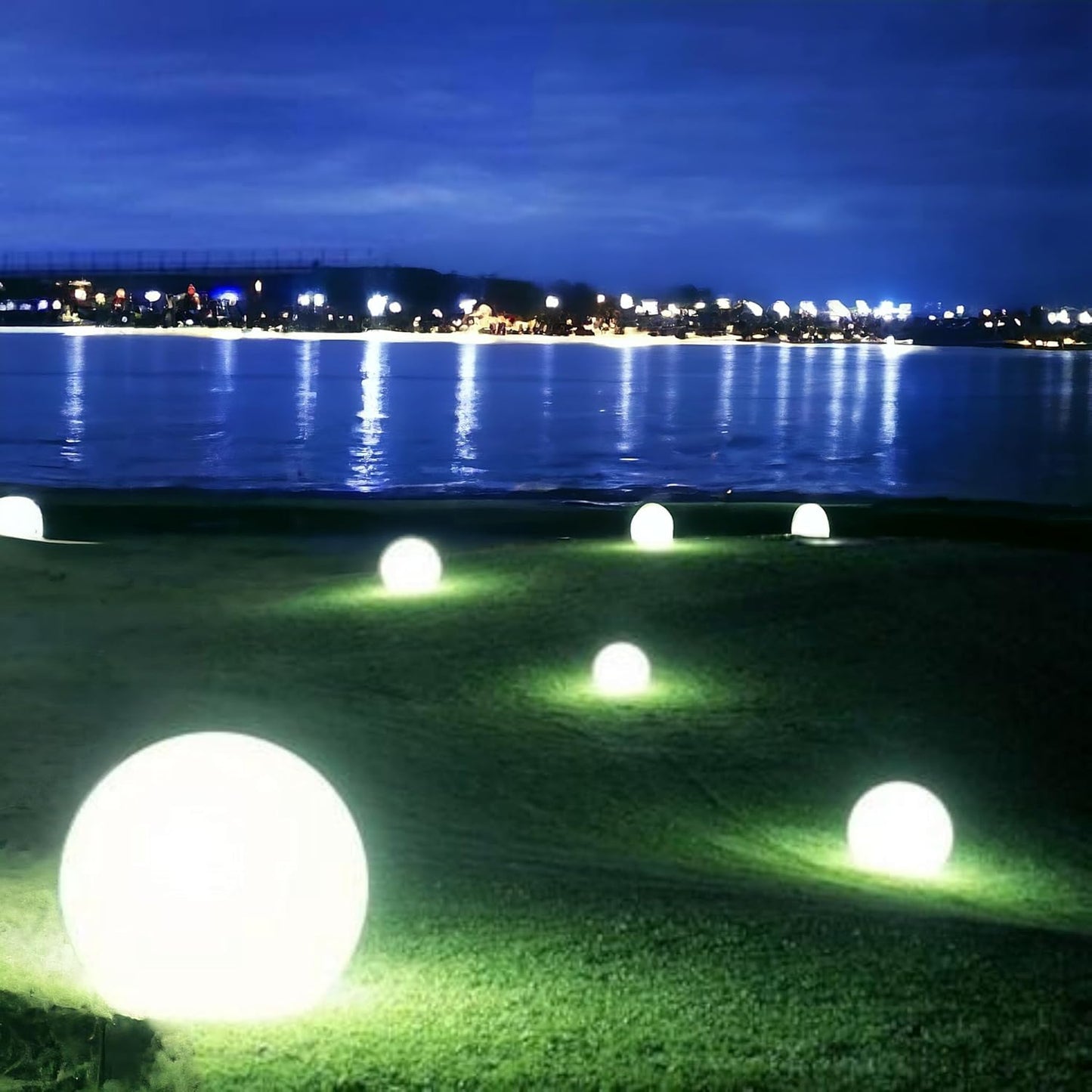 Lampada da Giardino a Sfera IP65 per Esterni, Attacco E27, 12–24V, Luce Decorativa per Giardino, Terrazza e Vialetti – Serie ES50