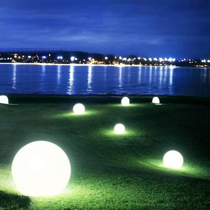 Lampada da Giardino a Sfera IP65 per Esterni, Attacco E27, 12–24V, Luce Decorativa per Giardino, Terrazza e Vialetti – Serie ES50