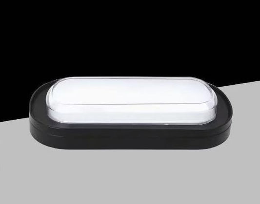Plafoniera LED 23W IP65 CCT 3000K-4000K-6500K, Lampada da Soffitto Impermeabile in ABS+PC, 3300LM, per Bagno, Garage, Balcone, Giardino – Bianco/Nero XG-907