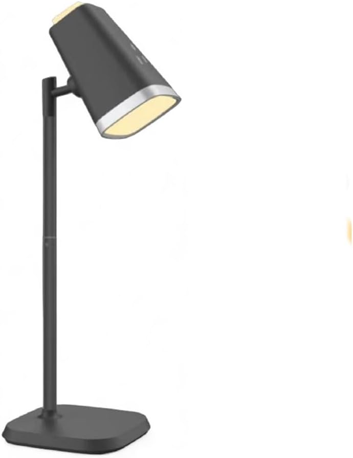 Lampada da Tavolo LED Ricaricabile 6W – Senza Fili, 3 Temperature di Colore 3000K/4000K/6500K, Orientabile, Batteria Integrata, Luce per Scrivania e Comodino BL-1008